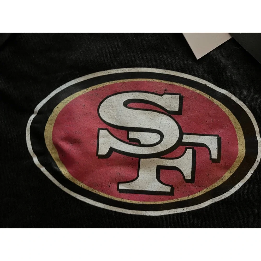 Gameday Couture NFL San Francisco 49ers Studded Raglan Sweater Black Small NWT